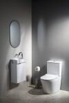 SAPHO - MARGITHA keramické umývátko 38x22cm, otvor pro baterii vpravo, carrara MGT38217