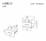 Noční stolek Lamelo LA17