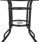 Rojaplast Zahradní stůl ZWMT Ø 80 cm kovový se skleněnou deskou