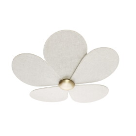 Strömshaga Stropní lampa Daisy Ø 50 cm, krémová barva, kov, textil