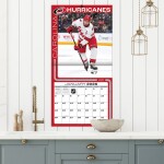 JF Turner Kalendář Carolina Hurricanes NHL 2026 Wall Calendar