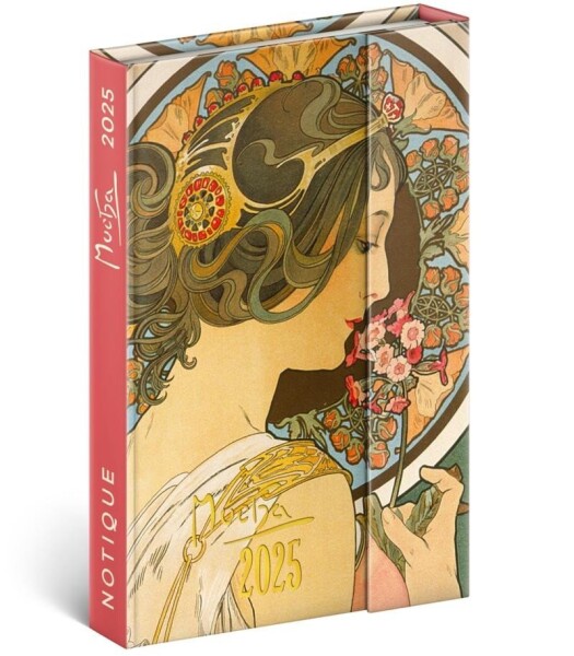 Týdenní magnetický diář Alfons Mucha 2025