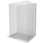 MEXEN/S - Rox-3S L sprchový kout 3 stěnný , posuvný 100 x 120, transparent, bílá 8C2L-100-120-20-00-3S