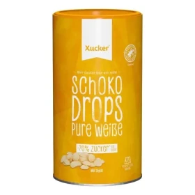 Bílé čokoládové kapky - Xucker (bílá čokoláda, 200 g) (37564-1-200g)