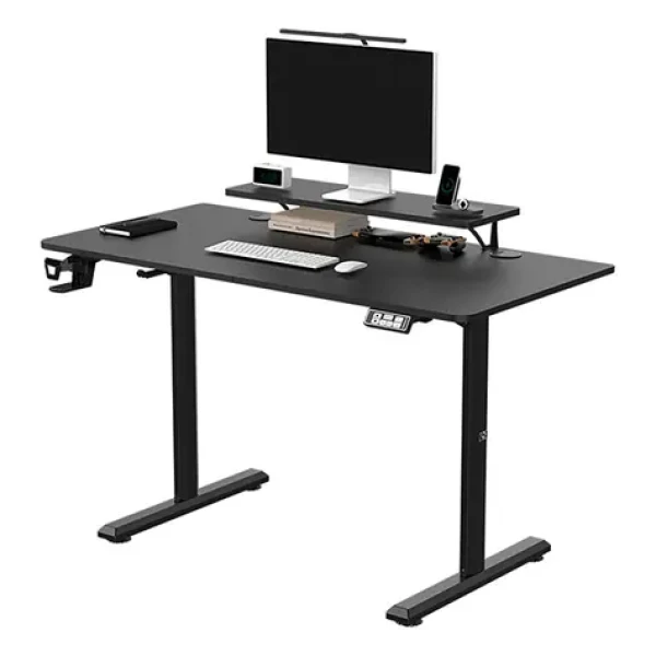 ULTRADESK HIGHLANDER černá / Pracovní elektricky nastavitelný stůl / 120 x 60 x 72-117 cm (UDESK-HG-BB)