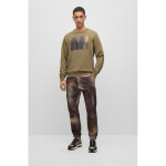 Hugo Boss pánská bavlněná pletená mikina s potiskem zelená (50488906-345) pánské XL