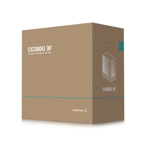 DeepCool CG380U 3F černá / Midi Tower / bez zdroje / temperované sklo / 2× USB-A 3.2 Gen2 / USB-C (R-CG380U-BKAGM3-G)