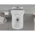 MEXEN - Riva Závěsná WC mísa Rimless Tornado, bílá lesk 3363XX00T