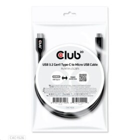 CLUB3D CAC-1526 kabel USB-C na Micro USB M/M černá 1m (CAC-1526)
