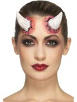 Smiffys 46798 latexové čertí rohy s lepidlem