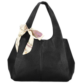 Módní dámská koženková kabelka do ruky Nerilly, černá