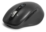 PORT CONNECT Business Office Collection černá / Bezdrátová nabíjecí myš / Bluetooth 2.4 GHz / FreeWheel / 3200 DPI (910202)