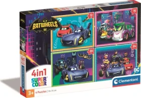 Clementoni PUZZLE Batwheels 4v1