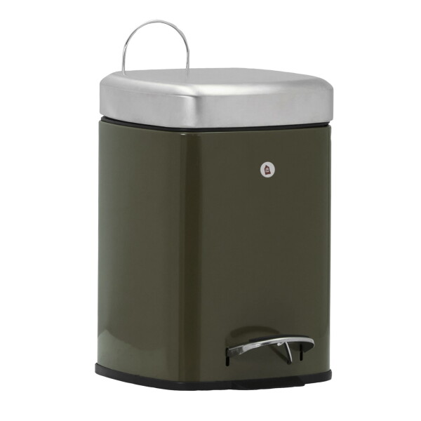 House Doctor Kovový odpadkový koš Sort Deep Green 6 l, zelená barva, kov