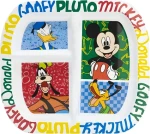 STOR Dětský obdélníkový talíř Mickey Mouse / Dětský talíř / Bez BPA / Do mikrovlnné trouby / 22x19,5 cm (81126)
