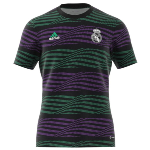 Pánské tričko Real Madrid Warm Up JSY černá vzor Adidas XL