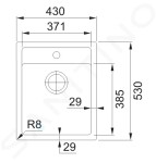 FRANKE - Sirius Tectonitový dřez SID 610-40, 430x530 mm, bílá 114.0503.010