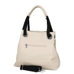 Moderní dámská koženková kabelka na rameno Anisa, béžová