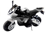 Mamido Dětská elektrická motorka BMW S1000RR Maxi stříbrná