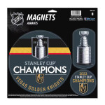 Fanatics Set magnetek Vegas Golden Knights NHL 2023 Stanley Cup Champions Three-Pack Indoor/Outdoor Vinyl Magnet Set