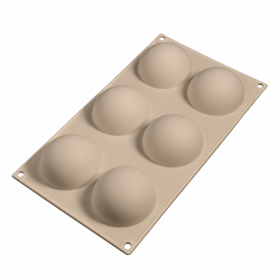 Silikonová forma na pečení/na mražené dezerty Cesil Polokoule 7 cm (na 6 ks) 7 x 3,5 cm