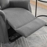 Polohovací křeslo, elektrické zabudované ovládání, šedá, látka, TV-929 GREY2