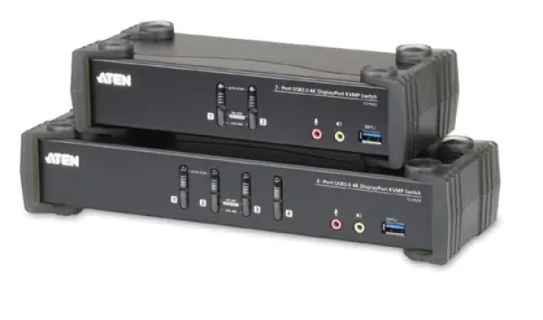 ATEN CS1924M-AT-G ATEN CS1924M 4-Port USB3.0 4K DisplayPort KVMP Switch / MST Hub (CS1924)