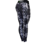 Dámské fitness legíny Six Deuce Digital Snakeskin - šedé - Litex S