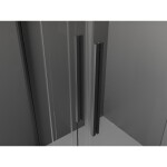 MEXEN/S - Velar L Duo sprchový kout, posuvné dveře 90 x 90, transparent, grafit kartáčovaná 871-090-090-02-03-66