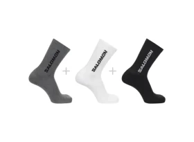 Salomon Everyday Crew 3-Pack Black/White/Med Grey Melange vel. 39-41