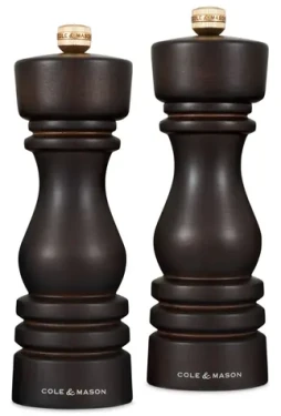 Cole Mason London Chocolate Wood 18 cm / Dárková sada mlýnků / bukové dřevo / mlýnek na sůl a pepř / bez náplně (H233080)