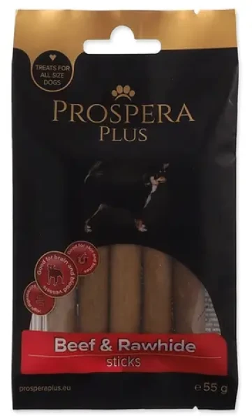 PROSPERA Plus Žvýkací tyčinka hovězí a kůže / Pro psy / 5 ks / 7,5 cm (1514-17080)