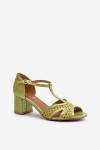 Sandály na podpatku model 197702 Step in style 37