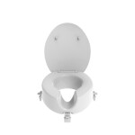 SIKO - Zvýšené sedátko 12 cm na WC pro seniory, bílá INVALWCSED INVALWCSED