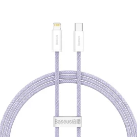 Baseus CALD040205 Kabel USB-C (M) - Lightning (M) 1 m fialová / 20W (CALD040205)