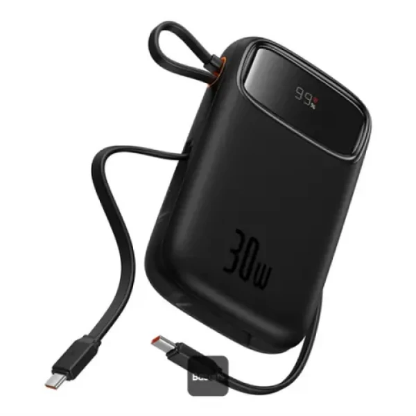 Baseus Qpow2 10000mAh 30W s kabelem USB-C černá / Powerbanka / 3xUSB-C / 1xUSB-A (P10055008113-00)