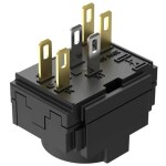 C & K Switches U811J85W3GE223 tlačítko 120 V, 28 V/DC 1 A 1x zap/(zap) červená (š x v) 15.24 mm x 12.70 mm 1 ks Bulk