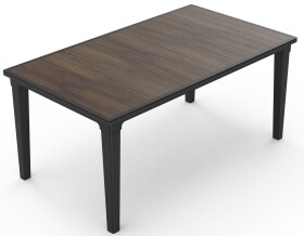 KETER DECO FUTURA stůl - Walnut/Grafit