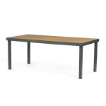 Zahradní stůl 190x90cm, hliník, šedá, AZT-W1408 GREY