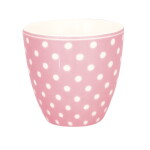 GREEN GATE Mini latte cup Dotty Pale Pink 130 ml, růžová barva, porcelán