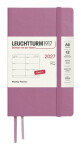 Týdenní plánovač Dusty Rose, Pocket A6 2027, Softcover, anglicky