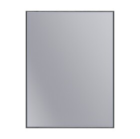 Erga Rectangle, obdélníkové zrcadlo 60x80 cm, černý rám, ERG-V01-RECTAGLE-6080-BK