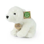 Plyšový lední medvěd sedící 20 cm, ECO-FRIENDLY