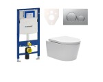 Cenově zvýhodněný závěsný WC set Geberit do lehkých stěn / předstěnová montáž + WC SAT Brevis SIKOGES3W42 SIKOGES3W42
