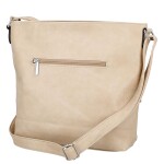 Trendy dámská koženková crossbody kabelka Zeta, tmavě béžová