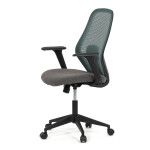 Kancelářská židle, houpací mechanismus, zelená síťovina, KA-V3149 GRN
