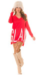 Trendy KouCla oversized v-sweater "GLAM" barva velikost Einheitsgroesse