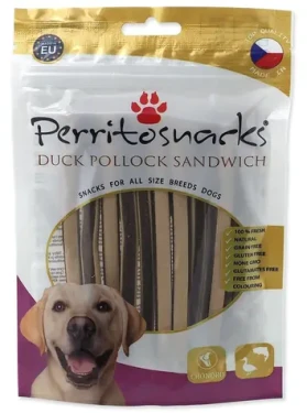 Perrito Sendvič kachna a treska 100 g / Pamlsky pro psy / Bez obilovin / Sušené maso (5514-640155)