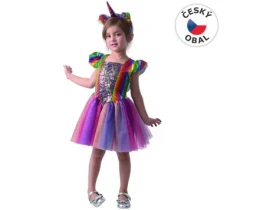 MaDe 09746 - Šaty na karneval - jednorožec, 92 - 104 cm