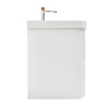 Koupelnová skříňka s umyvadlem a baterií SAT Fusion 77,5x53x45 cm bílá matná mat SATFUSION280WMWBA SATFUSION280WMWBA